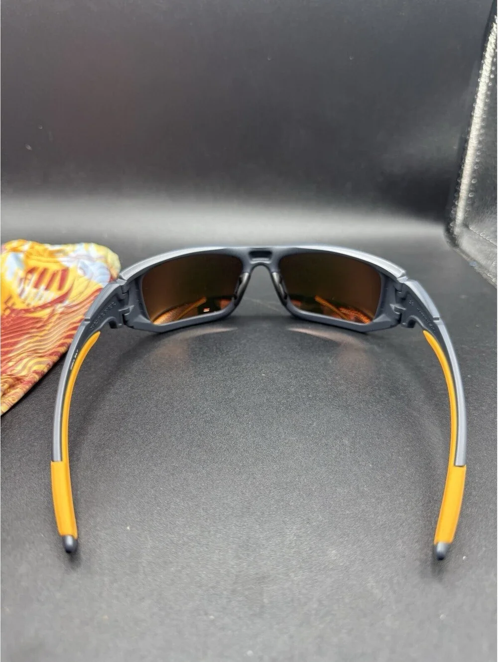 Oakley Scalpel Max Fear Bunker Blue/Fire Iridium Lenses OO9095-16